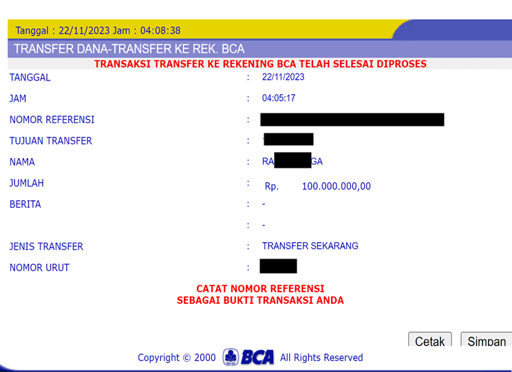 Bukti Pembayaran Kemenangan Slot Online